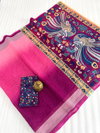 MG 403 Plain Linen Designer Printed Sarees Wholesale Clothing Suppliers In India